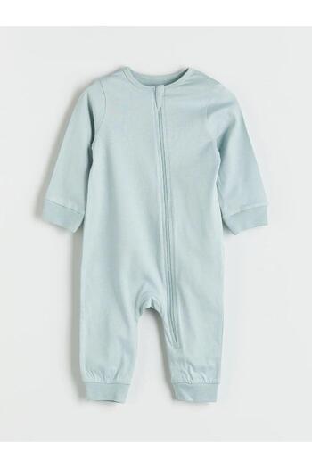 LC Waikiki Lcw Baby Crew Neck Long Sleeve Baby Boy Combed Cotton Jumpsuit 3-Piece (W5)