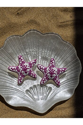 Öyküm accesory Sea Star Pink Earrings