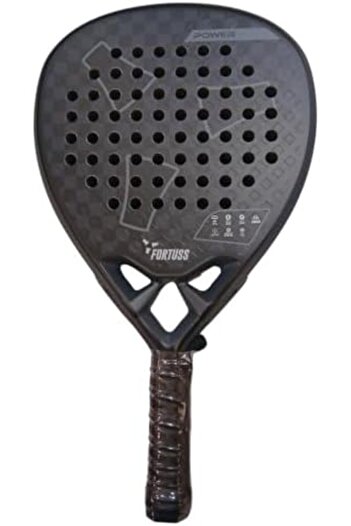 FORTUSS Padel Tennis Racket - Full Carbon Fiber - 3D Mat Rhomboid Surface with Light EVA Memory Flex