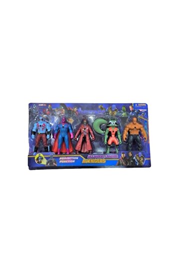 MASHASHOP Set 5 Figurine Super Eroi, Avengers, MASHASHOP, multicolor, 15 cm
