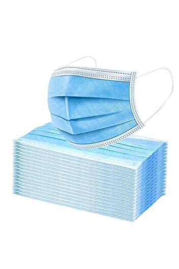 Unspecified 50pcs 3-layer disposable protective face mask