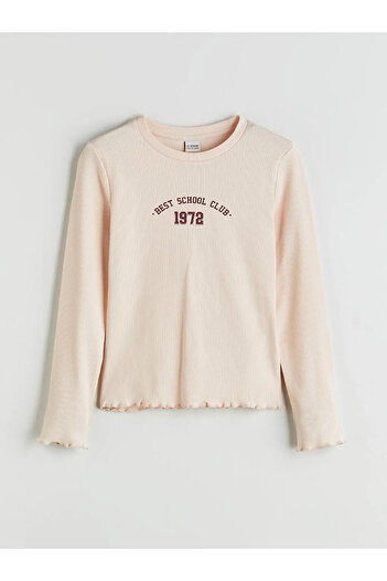 LC Waikiki Lcw Kids Pink Crew Neck Girl's T-Shirt