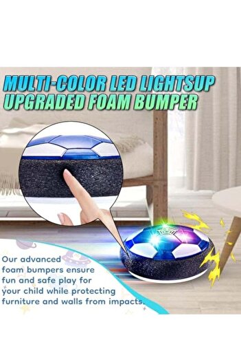 COOYA Air Power Soccer Hover Ball,with LED Lights,Foam bumper，18*18*7cm,for kids 3＋