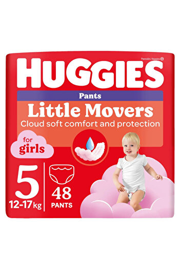 Huggies Diapers Pants D Girl Mega, size 5, 12-17 kg, 48 pieces
