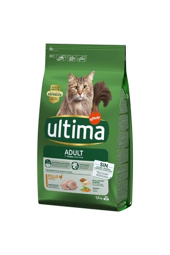ULTIMA Dry cat food for adults, with chicken, 1.5kg