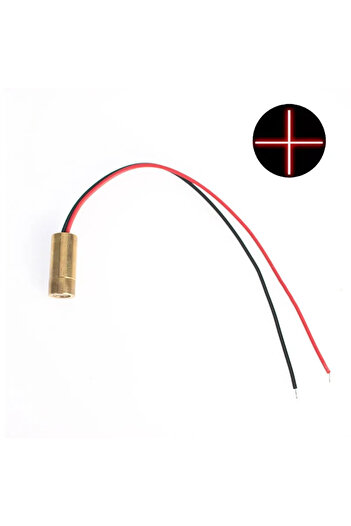 Choice48 9MM Cross 3V 650nm 5mW Red Point / Line / Cross Laser Module Head Glass Lens Focusable Laser Diode I