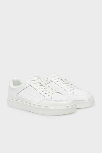 Calvin Klein Beyaz Erkek Günlük Ayakkabı CLEAN CUP LOW LACEUP MONO