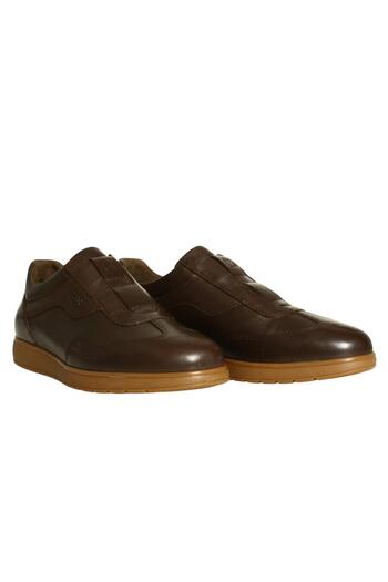 Platin Brown Leather Men's Loafer