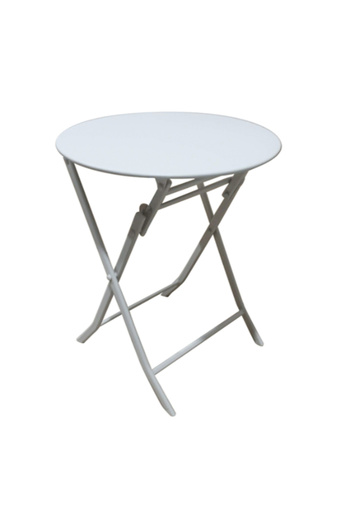 Living Accents Round Steel Folding Table 60 x 71cm