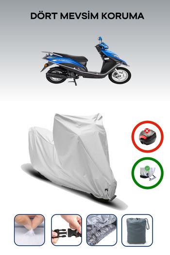 Breen Gray Lock Compatible Kanuni Mati 125 Motorcycle Tarpaulin