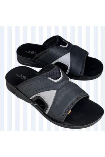 AkınalBella Men's Black Light Sole Home Daily Slippers