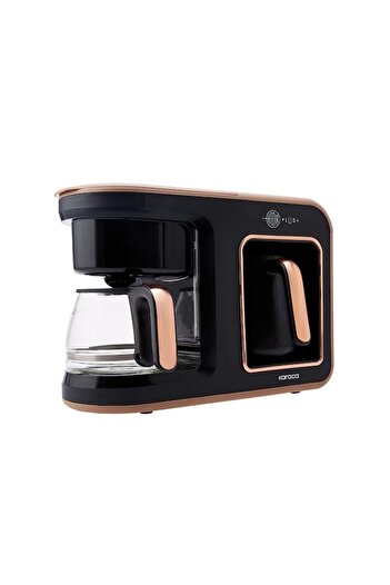 Karaca Hatir Plus 2in 1 Turkish and Filter Coffee Machine Rosie Brown