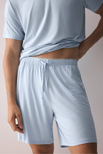 H&M Tişört ve Şortlu Jarse Pijama Takımı