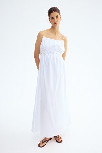 H&M MAMA Askılı Poplin Elbise