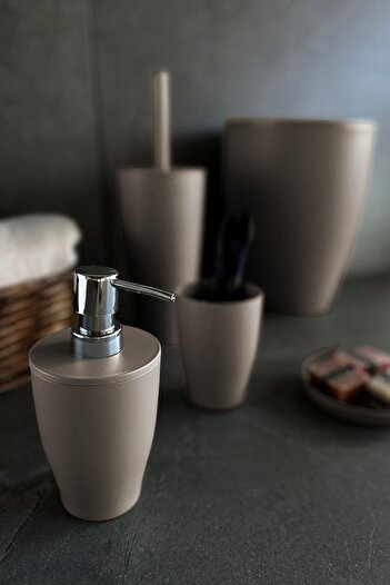 Prima Nova Pure Bathroom Set 5 Pieces - Sand Beige
