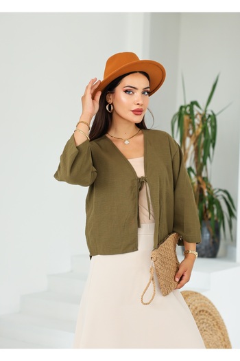 Vegove Linen Short Kimono