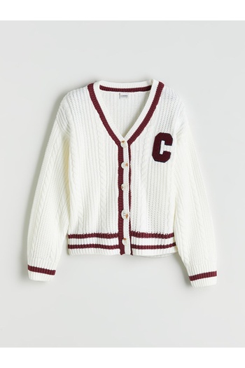 LC Waikiki Lcw Kids New Season V-Neck Girl's Knitwear Cardigan