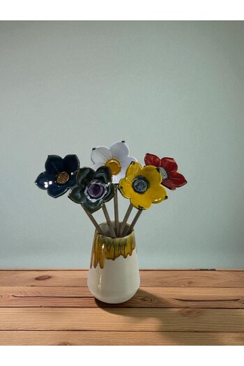 NT Handmade Handmade Porcelain Flower and Ceramic Vase – Decorative Table Top Ornament |   Home & Balcony Decor