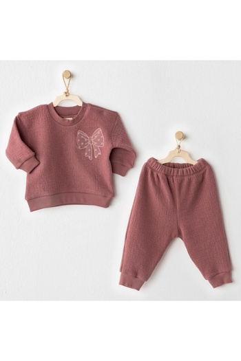 andywawa Ac26200 Casual 2-Piece Set Dusty Pink