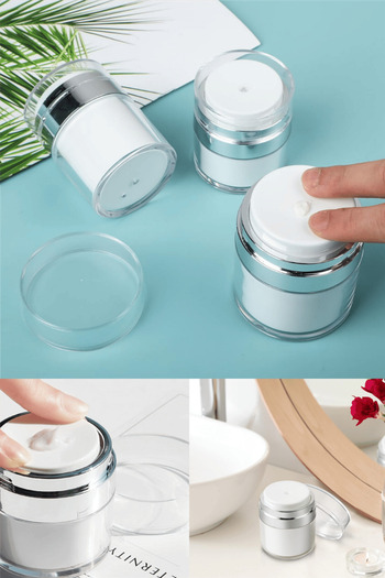 TOYFEST Hygienic Bottle with Air Pump and Vacuum, Designed for Cosmetic Products, Refillable