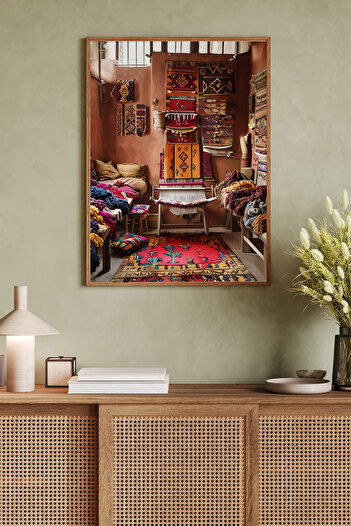 Dekorsiahome Tek Parça Ahşap Çerçeveli Tablo TK0946