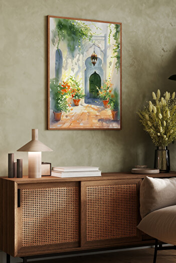 Dekorsiahome Tek Parça Ahşap Çerçeveli Tablo TK0962