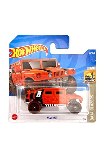HOT WHEELS Masinuta Metalica Hot Wheels, Humvee, Portocaliu, 1:64