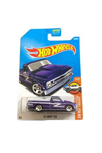 HOT WHEELS Masinuta Metalica Hot Wheels, 67 Chevy C10, Colectia HW Hot Trucks - Editia 2017, Mov, 1:64
