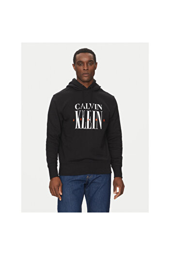 Calvin Klein Ck J30J327520 Serif Font Graphic Hoodie Men's Sweatshirt