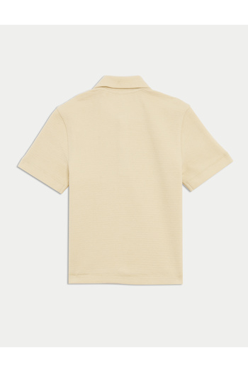 Marks & Spencer Cotton Rich Örgü Polo Gömlek (2–8 Yaş)