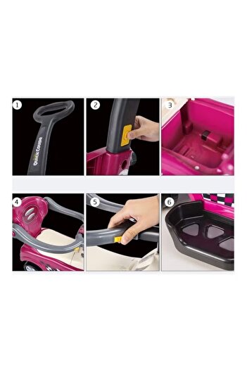 rexa 3‑in‑1 Super Coupe Ride-On Car with Push Pedal & Parental Push Handle