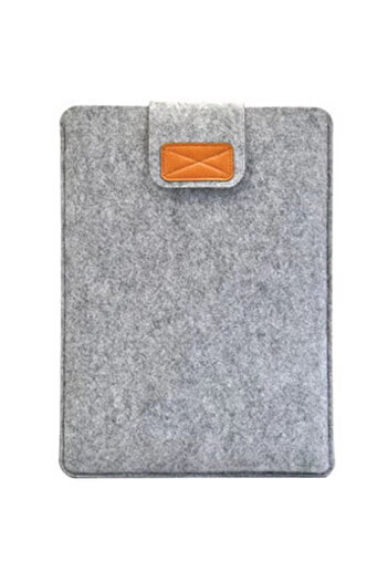 REDz Accessories Husă de protecție tip plic, Macbook 13"-14", Business, Hedgehog, material textil moale, gri