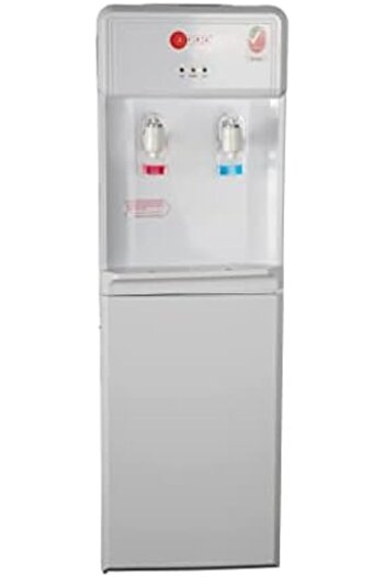 Afra Water Dispenser Cabinet, 5L, Floor Standing, 630W, Top Load, Compressor Cooling, 2 Tap, Stainle