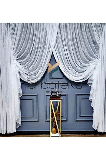 farbateks Linen Donati New Fashion Tulle Double Breasted Theater Echo Tulle Curtain