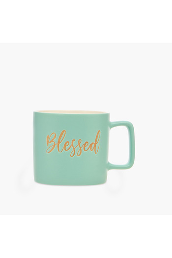 Lifestyle Blessed Print New Bone China Mug with Handle - 460 ml