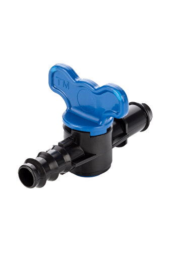flores Set of 10 x Plastic tap for drip pipe with reducer and spigot, No. 7639, 20 x 20 mm
