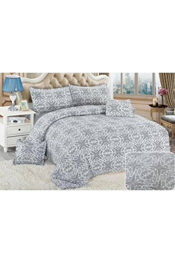 CHIRASO CHIRASO Linen, Crepe Muslin, Microfiber, Sheet 220x240 cm, Duvet Cover, 4 Pillowcases