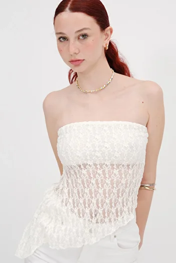 Addax Strapless Lace Bustier B13991
