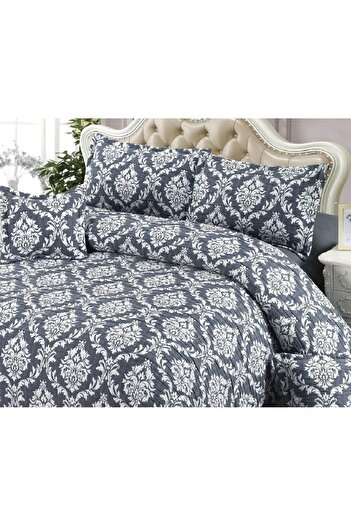 CHIRASO CHIRASO Linen, Crepe Muslin, Microfiber, Sheet 220x240 cm, Duvet Cover, 4 Pillowcases