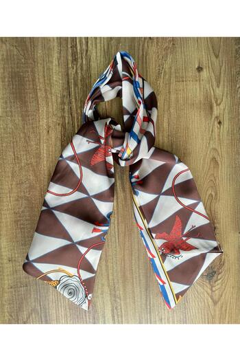 Bolder Scarf Coffee Checkered Sewn Product