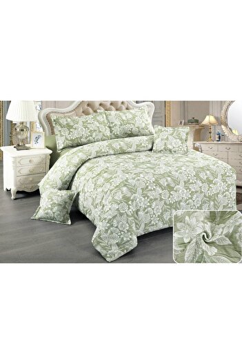 CHIRASO CHIRASO Linen, Crepe Muslin, Microfiber, Sheet 220x240 cm, Duvet Cover, 4 Pillowcases