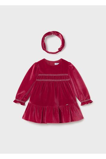 MAYORAL Baby Girl Long Sleeve Velvet Dress