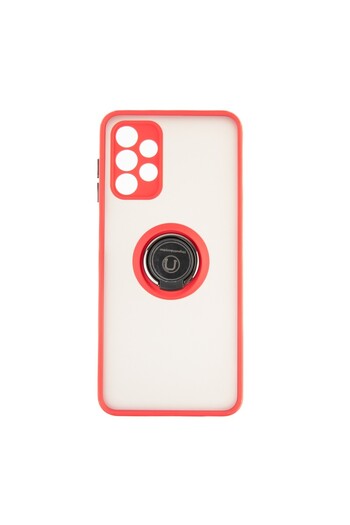 OEM Soft Shape Collection Back Cover With Ring Compatible with Samsung Galaxy A13 4G - Red
