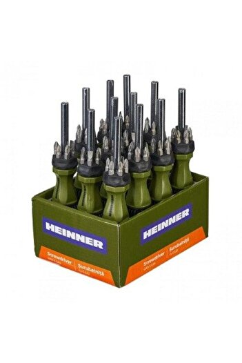 Heinner Screwdriver with 6 Bits 25MM 12 pcs/set
