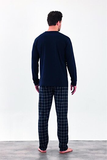 Estiva 100% Cotton Two Thread Long Sleeve Men's Pajamas Suit