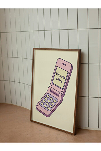 studio duha 'Don'T Wash' Poster - Retro Telephone Illustration Frameless Painting – Motivating Wall Decor