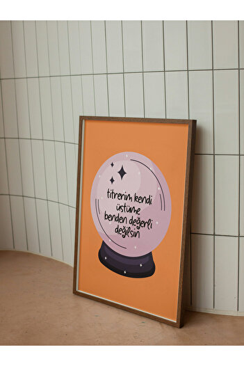 studio duha Modern Lyrics Poster You'Re Not Worth My Time Unframed Painting - Mystic Themed Poster Print