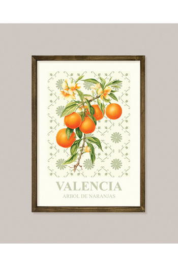 Vetro Design Valencia Oranges Framed Poster