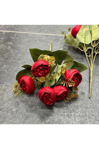 tml temalife 27 cm Peony Rose Arranged Flowers Vase Pots Decoration Ornament