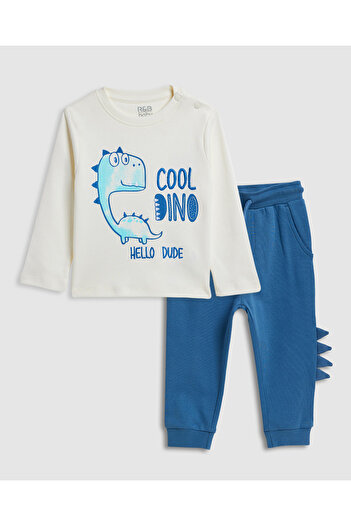 R&B Embroidered T-Shirt and Joggers Set